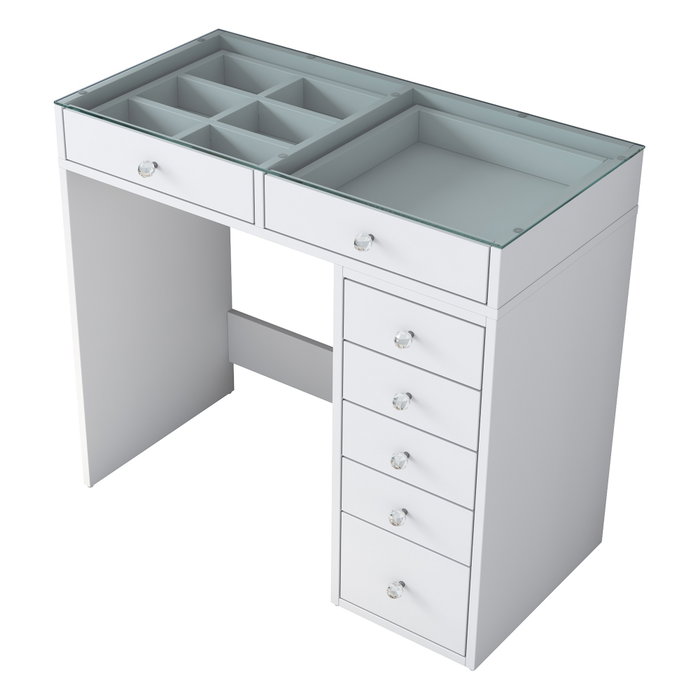 Hanah Home BJ107 - 2625 Mesa de Maquillaje Blanca Hanah Home BJ107 - 2625 Mesa de Maquillaje Blanca